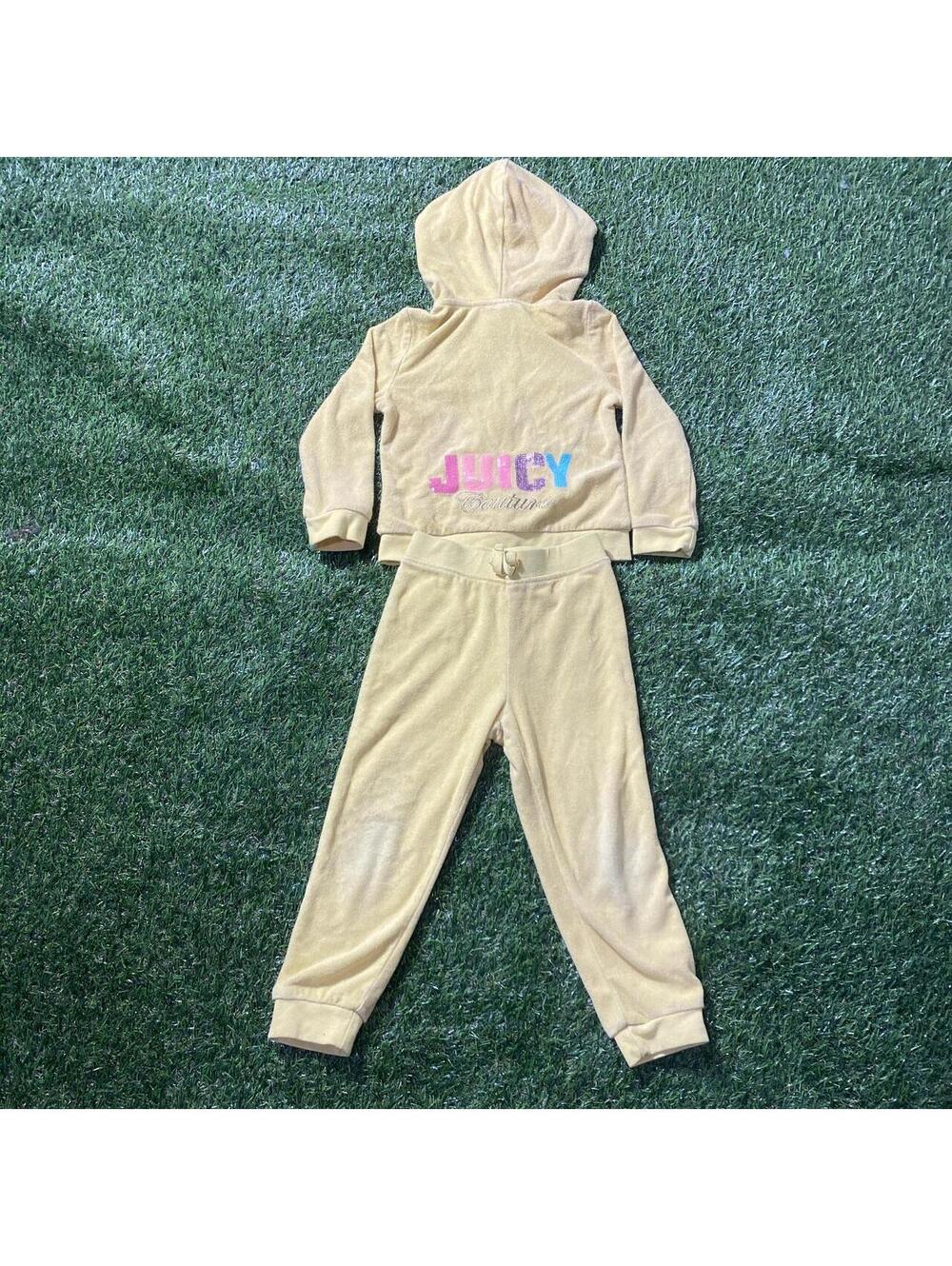 Y2K Juicy Couture cream tracksuit